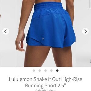 lululemon athletica Shake It Out High-Rise Running Short - Galactic Cobalt Blue